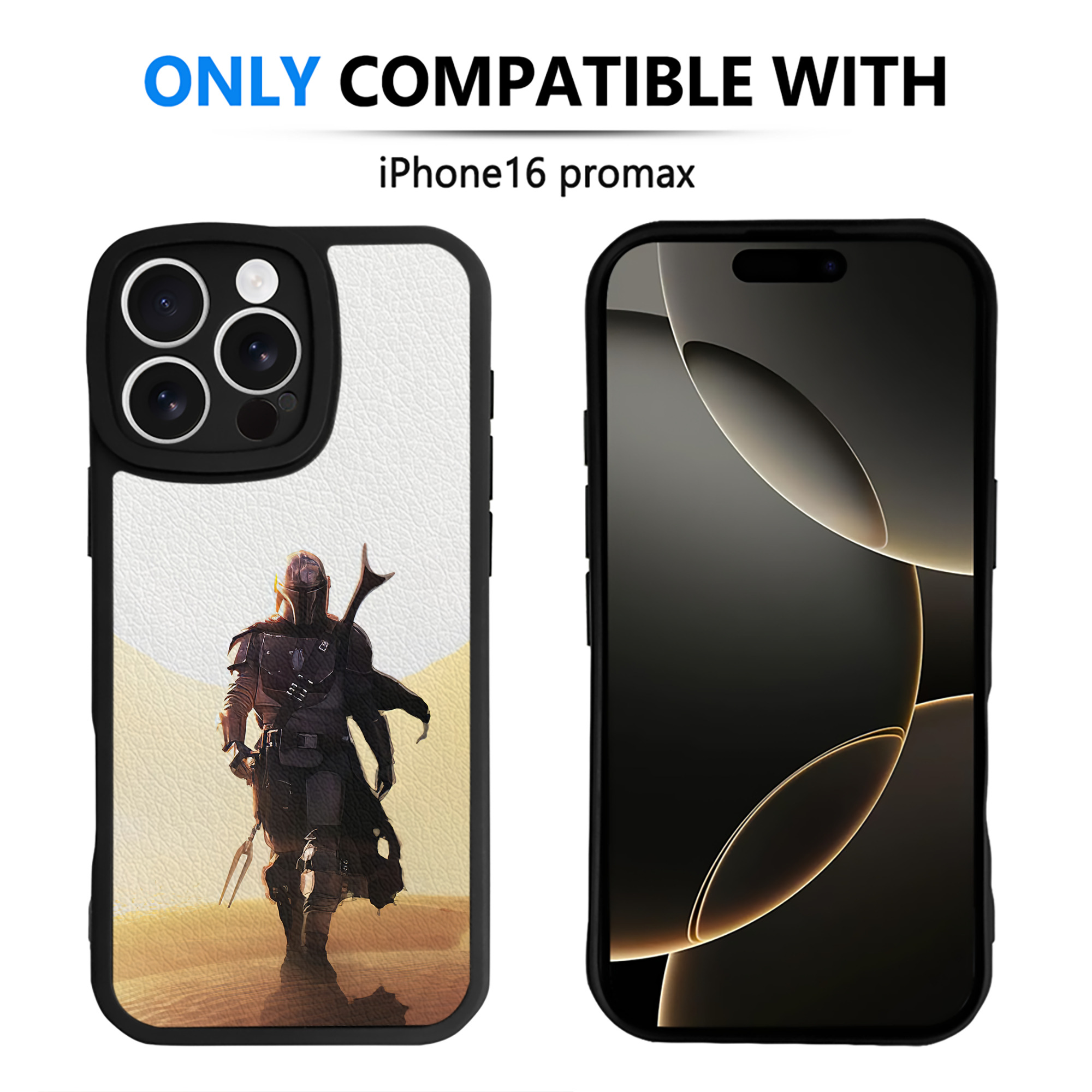 （画像用） スター・ウォーズ Star Wars 【iPhone 16シリーズ対応】シリコンスマホケース（レザー調） 材質：シリコン